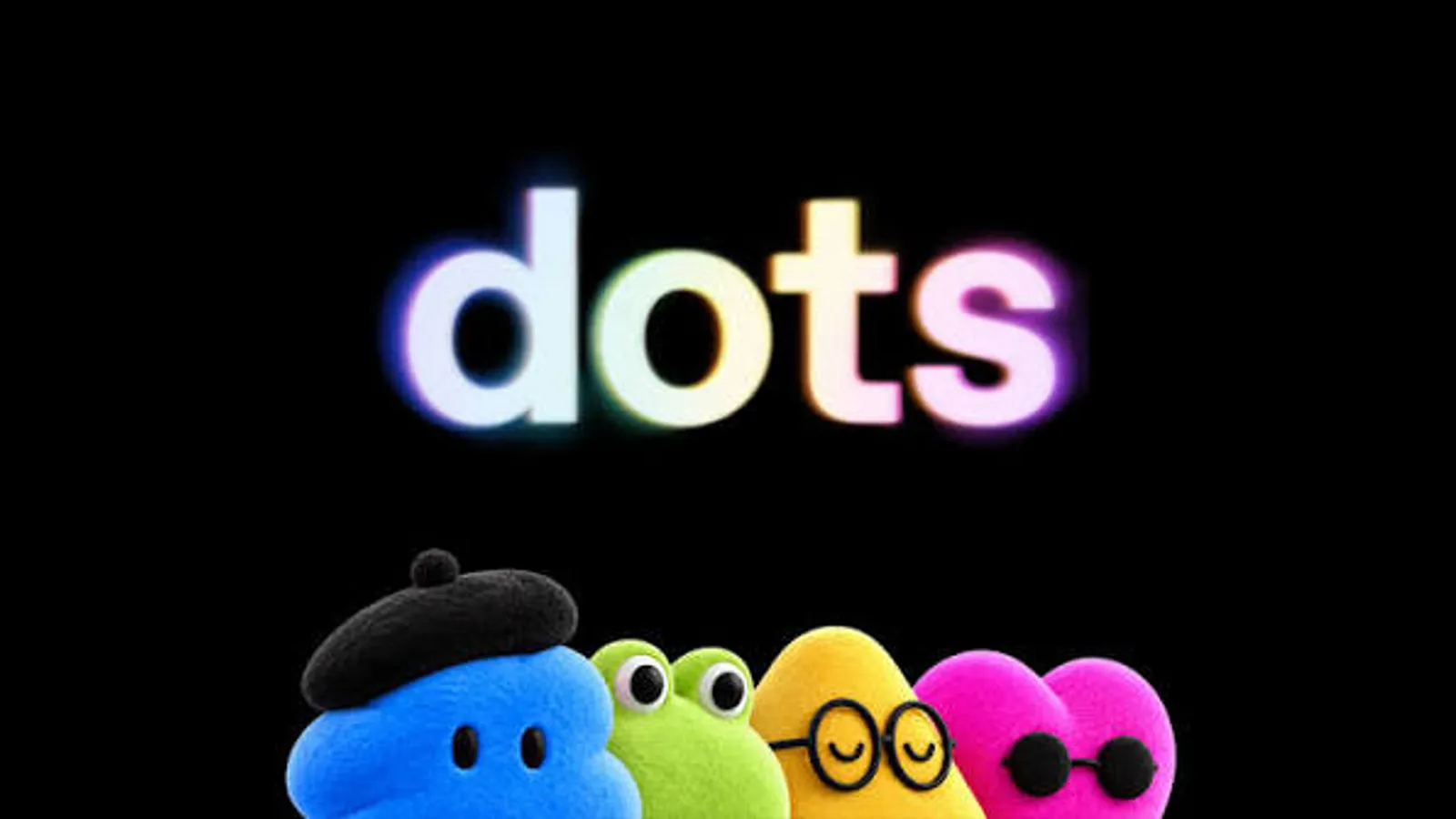 Logotipo do Dots com os quatro personagens coloridos do agente da OpenAI
